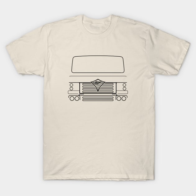 Foden Fleetmaster S95 classic British lorry black T-Shirt by soitwouldseem